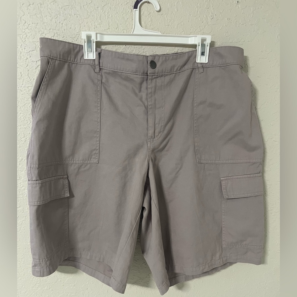 Wild Fable Men’s Cargo Outdoor Sporty Shorts 100% Cotton Gray Size XXL